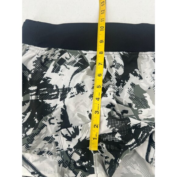 Under Armour M‎ Speedpocket Shorts Camo Running Athletic Quick Dry Gray Black - Picture 6 of 9